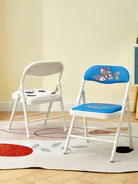 在飛比找樂天市場購物網優惠-椅子 餐椅 電腦椅 折疊椅兒童椅子小學生家用學習靠背椅書桌寶