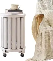 Nesting Tables for Living Room - Round Side Table with Wheels,Multifunctional Furniture for Patio Bedroom Entrance Outdoor Apartment Gardening Cafe Sofa Couch Pool Offices Tea Classroom