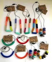 Silicone Baby Teether Teething Jewellery Toddler Kids chew Necklace