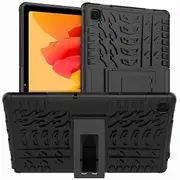 For Samsung Galaxy Tab A7 10.4 2020 Case, Tab SM-T500 SM-T505 Kickstand Shockproof Heavy Duty Tough Protective Rugged Cover (Black)