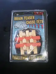 NEW BRAIN TEASER CASSE-TETE Real Wood 3-D PUZZLE NEW SEALED PACKAGE