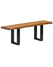 Alaterre Alpine Natural Live Edge Wood 48in Bench