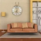 Elegant Copper Deer Silent Wall Clock Decor Home Office Wall Decoration GE New