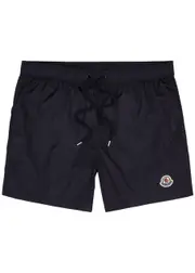Moncler Logo Shell Swim Shorts - Blue S