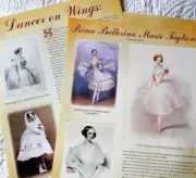 8p History Article - Pics Antique Marie Taglioni Ballerina Dolls / Paper Dolls