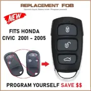 Key less Central locking Remote Fob Suitable for Honda Civic Remote 2001 - 2005