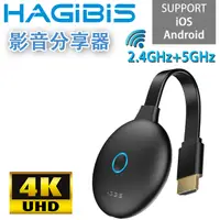 在飛比找PChome24h購物優惠-HAGiBiS 【全新第五代】2.4GHz+5GHz雙頻4K