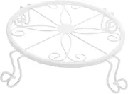 Abaodam 2pcs Iron Flower Stand Indoor Plant Stands Plant Stand Planter Stand Plant Holders Indoor Stand Planter Stand Outdoor Flower Pot Stand Plant Stands Indoor White