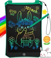 Kids LCD Writing Tablet 10 Inch Doodle Board Mess-Free Colouring Toy for 3-8 Yea