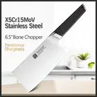Cleaver Knife Stainless Steel Wood Handle Chef Butcher Beef Slicing Bone Chopper
