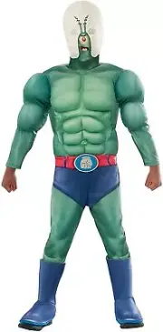 Plankton Muscle Chest + Mask Child Costume | Halloween Spongebob Movie Cartoon