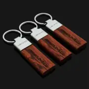 Mercedes Benz AMG Real Wood Car Key Ring Chain Gift Keyring Buckle NEW