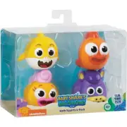 NEW GIFT WowWee Baby Shark Bath Squirt Toy 4-Pack Big Show!