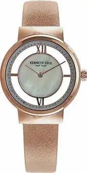 Kenneth cole KC50231011 Women's New York Transparency Rose Gold Tone Watch