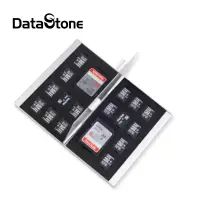 在飛比找Yahoo奇摩購物中心優惠-Datastone 18片裝雙層多功能記憶卡鋁合金收納盒(2