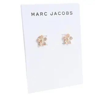 【MARC JACOBS 馬克賈伯】品牌雛菊鑲鑽花朵造型時尚耳環(玫瑰金)