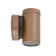 Exterior Fixed Wall Pillar Light GU10 in Aged Copper Lighting - PL-PG1FCECA