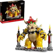 LEGO® Super Mario The Mighty Bowser 71411 Building Kit; Collectible Set for Adult Fans; Features Button-Activated Head-and-Neck Movement and a Fireball Launcher, Plus a Battle Platform for Display