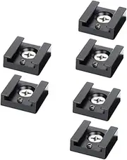 MERRYHAPY 3sets Shoe Flash Adapter for Camera Aluminum Alloy Mount 1/4 Screw Strong Compatible Easy to Install 2pcs*3