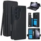 For Samsung Galaxy Z Fold 6 5 4 3 Multi-Use Case Phone Cover Shockproof Wallet