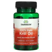 2 X Swanson, 100% Pure Krill Oil, 60 Softgels