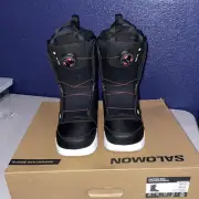 SALOMON FACTION BOA SYSTEM ADULT SIZE 8.5 SNOWBOARD BOOTS $250