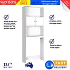 Artiss Bathroom Cabinet Over the Toilet Storage Shelf White Laundry Cupboard MDF