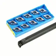 S16Q-SDUCR11 16mm CNC Indexable Boring Bar Turning Tool Holder + 10Pcs DCGT11T3