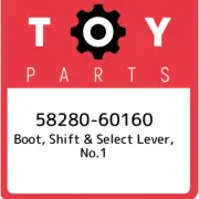 58280-60160 Toyota Boot, shift & select lever, no.1 5828060160, New Genuine OEM