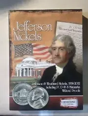 NEW Jefferson Nickels Westward 1938-2012 Inc Mint Marks CORNERSTONE Coin ALBUM
