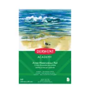 Derwent Academy Craft/Art Watercolour Paper Pad A4 Portrait 12 Sheet 300Gsm