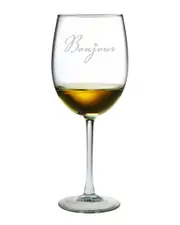Susquehanna Glass "Bonjour" Set of 4 Wine Glasses