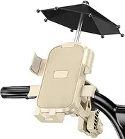 Handlebar Phone Mount - Sturdy Phone Holder for Handlebar - Cellphone Holder, Rotatable Handlebar Phone Clamp for Electric Vehicle Handlebars