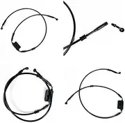 Extended Brake line ABS Fit for Ha XL883Ir 1200N X48 72V XL1200T XL1200C 14-24(Black 80cm)