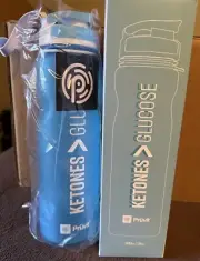 Pruvit Keto OS NAT Ketones Blue Shaker Bottle NIB 36 Oz Capacity