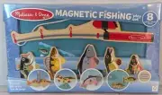 Melissa & Doug Magnetic Fishing Play Set Game Wooden Magnetic 8 Pieces