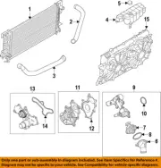 FORD OEM F-150 Radiator Coolant Overflow-Reservoir Expansion Tank FL3Z8A080A
