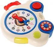 KOMBIUDA Compact Cognition Clock for Boys and Girls Learning Clock Toy Fun Design for Toddlers Preschoolers