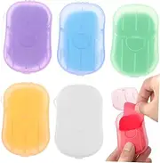 120 Sheets Portable Paper Soap Deep Cleansing Gentle Moisturizing for Travel Camping Hiking