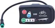 Electric Bicycle Display Meter 36V/48V E Bike LED Display, Versatile Cycling Computer, E Bike LCD Display Upgraded E Bike Accessories, Perfect Companion for KTLED880 E Bike