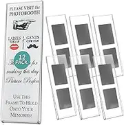 Photo Booth Frames -Acrylic Magnetic Photo Booth Magnet with Insert (12 Pack)