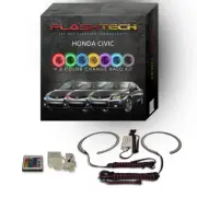 RGB Angel Eye LED Halo kit with IR Remote for 2012-2013 Honda Civic Headlights (for: Honda)