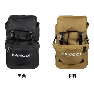 KANGOL 英國袋鼠 後背包 61251741 黑色 卡其