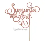 Cake Topper - Personalised - 20+ Colours - NEXT DAY POST - Up to 3 Names Choice