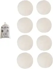 Static Balls 2025, Static Balls 100% Wool, for Laundry - Anti-Static, Shorten Drying Time, Reusable, with 10in Laundry Bags, Easy to Store, for Natural Fabric Softening (8)