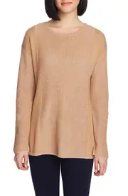 Chaus Mixed Gauge Pullover Sweater