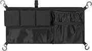 Stroller Mesh Cargo Storage Bag,Cargo Net Storage Organizer for Strollers - Double-Layer Bag with Multiple Pockets for Beach Trips Camping Outdoor Adventures