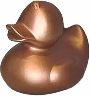 Home Decor Bronze/Rose Gold Rubber Toy Bath Duck Figurines, Animal Sculptures, Gift, BPA Free, Eco Friendly, Bathroom Decoration, 7.8cm Mini Duck