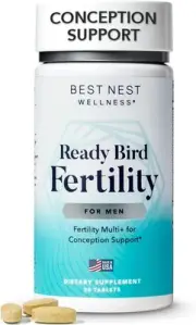 Best Nest Wellness Men's Fertility - Multivitamin Supplement for Men with Met...