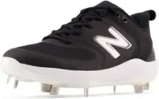 New Balance Women's Fresh Foam Velo V3 Softball Shoes Black/White Size 9